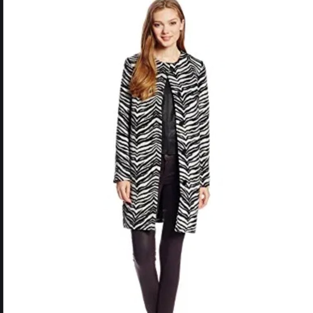 BB Dakota Moselle Zebra Coat